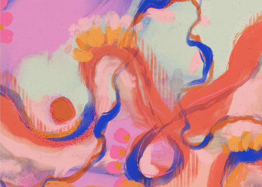 Grillig golvenlandschap | Canvas
