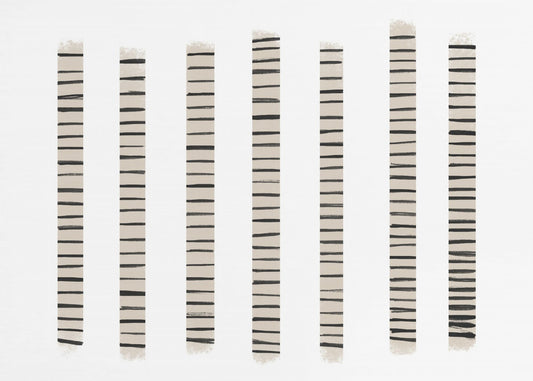 Monochrome strepen | Poster