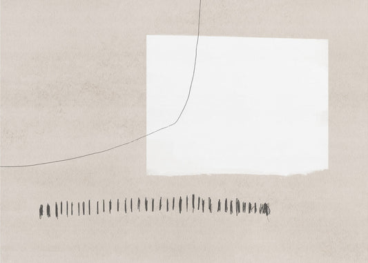 Witte rechthoek contrasterend | Poster