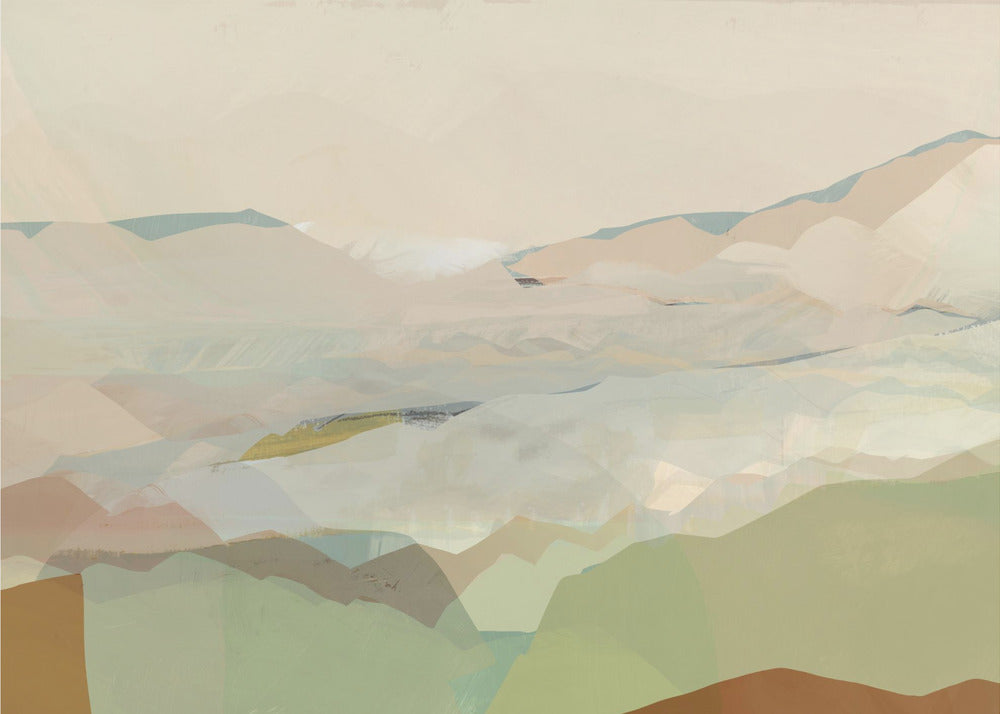 Kleurenblok Landschap 1 | Canvas