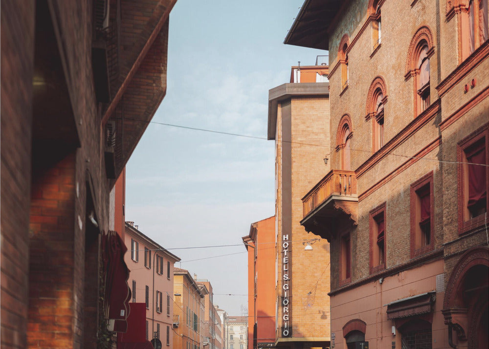 Zonsondergang in Bologna | Reisfotografie in Italië | Poster
