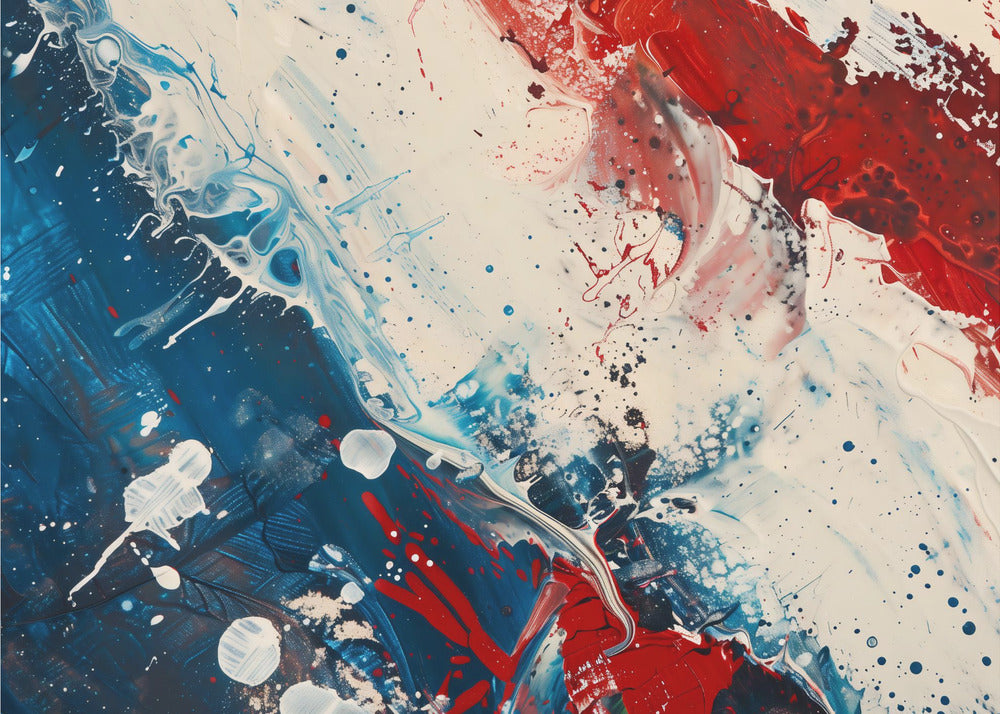 Rood Wit en Blauw | Canvas
