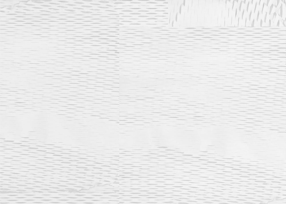 Witte Geweven Blokken 6 | Poster
