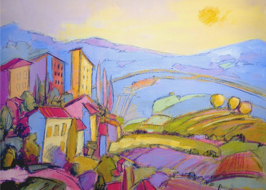 Zonovergoten platteland | Canvas