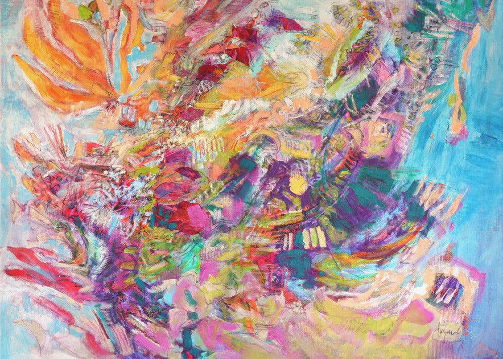 Kleurrijke wervelwind | Poster