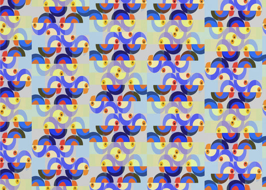 Retro Vogelmix | Poster