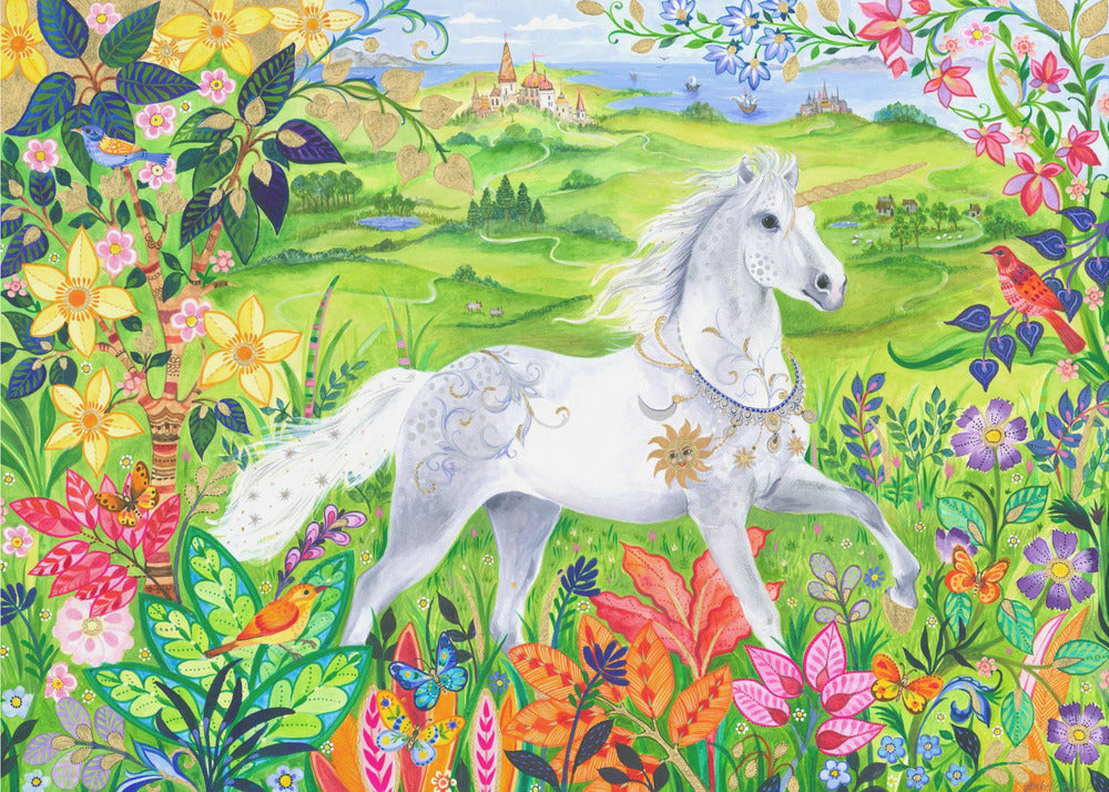Majestueus wit paard | Canvas