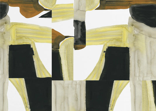 Abstracte uitgesneden vormen 4 | Poster