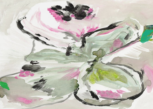 Abstract Paars Violet Roze Tinten Bloemen 1 | Poster