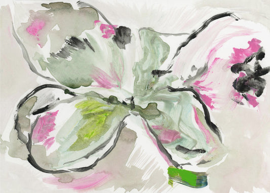 Abstract Paars Violet Roze Tinten Bloemen 2 | Poster