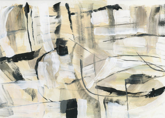 Zwart-witte textuurvormen 4 | Canvas