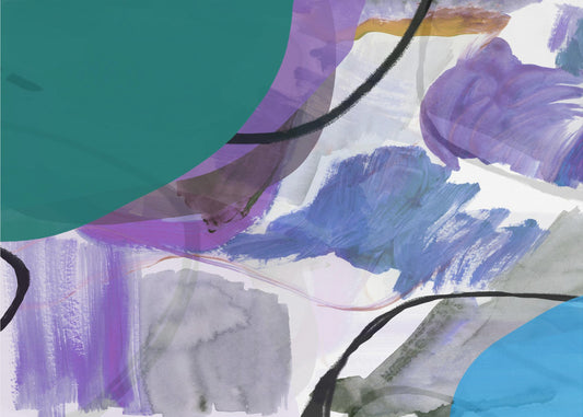 Vloeiende abstracte vormen 1 | Poster