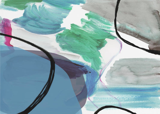 Vloeiende abstracte vormen 2 | Poster