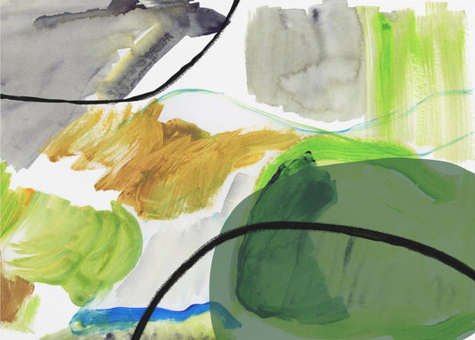 Vloeiende abstracte vormen 3 | Poster