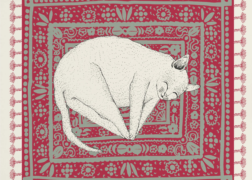 Slapende kat VI | Canvas