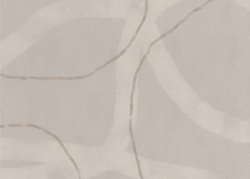 Neutrale abstracte aquarel. Minimalistisch in pastelkleuren nr. 1 | Poster