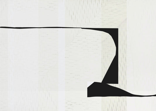 Witte Geweven Kunst 2 | Poster