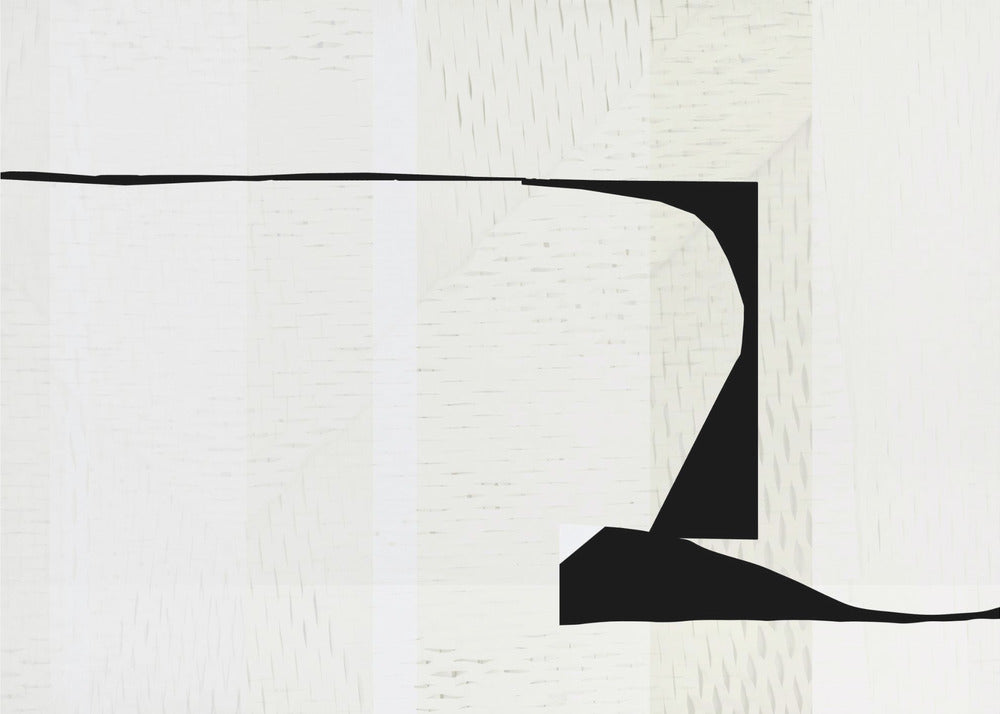 Witte geweven kunst 2 | Canvas