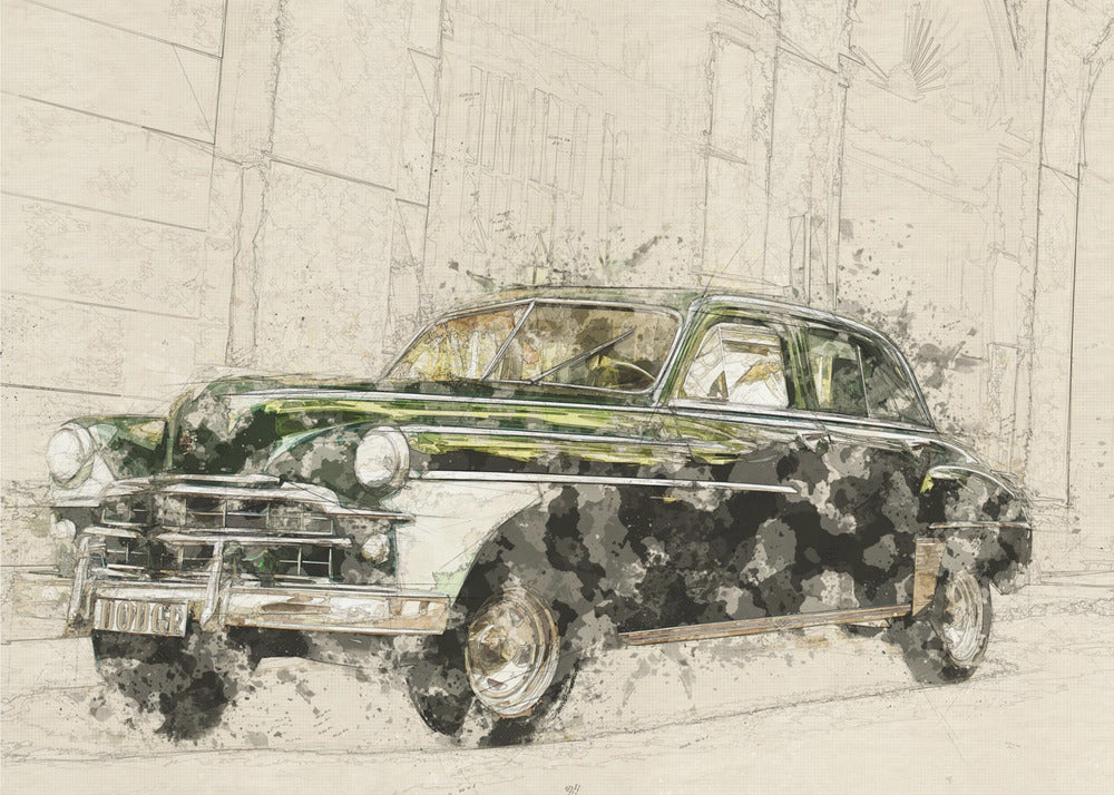 Retro Auto | Canvas