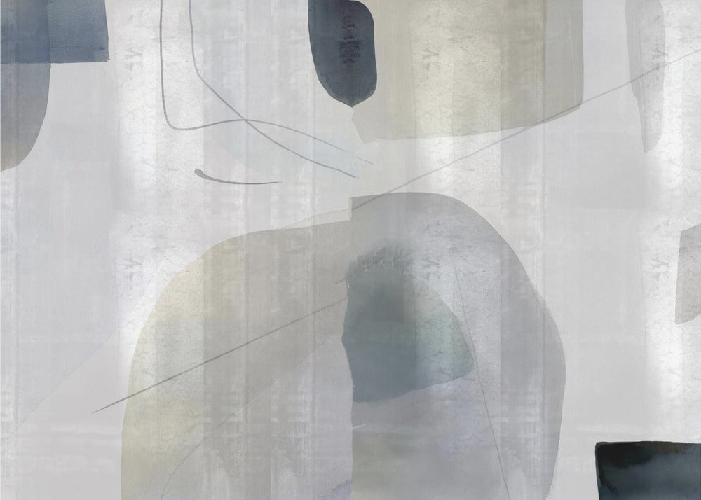 Zachte abstracte vormen 1 | Canvas