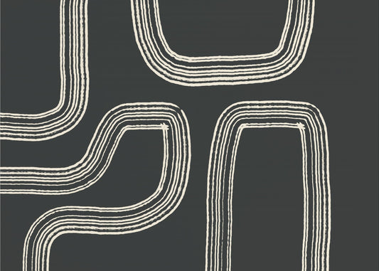 Gebogen paden | Poster