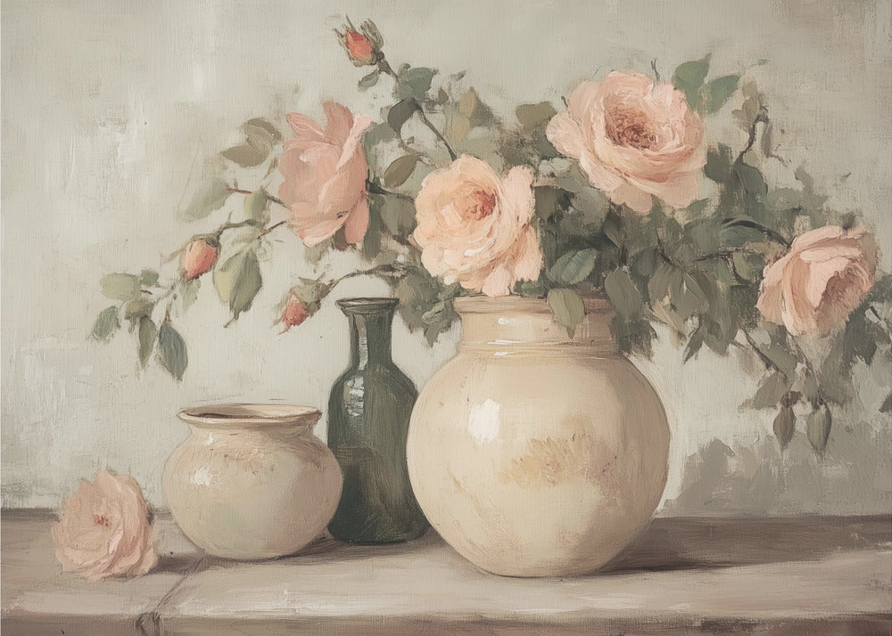 Schilderij Bloem in Vaas | Canvas