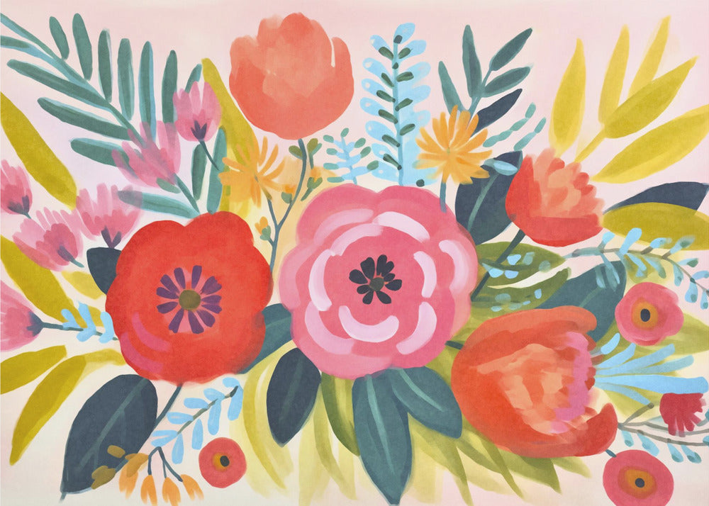 Grillige Lentetuin | Canvas