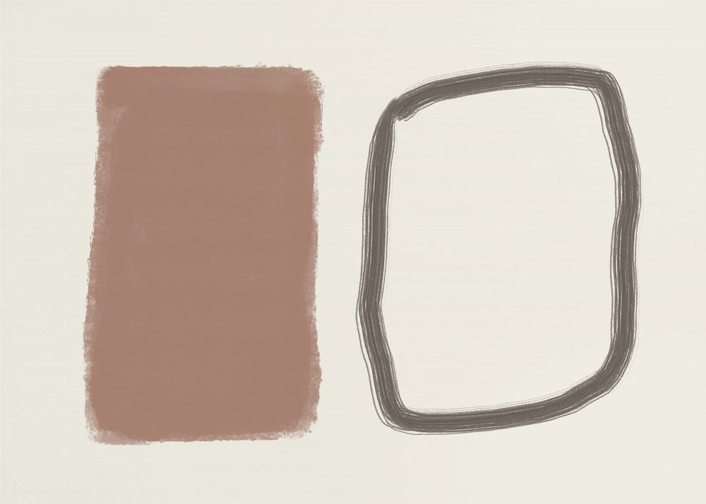 Vormen in contrast | Behang