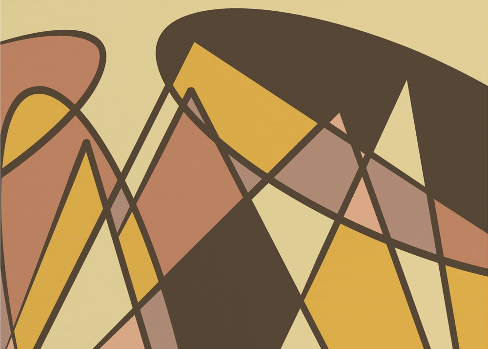 abstract goud | Canvas
