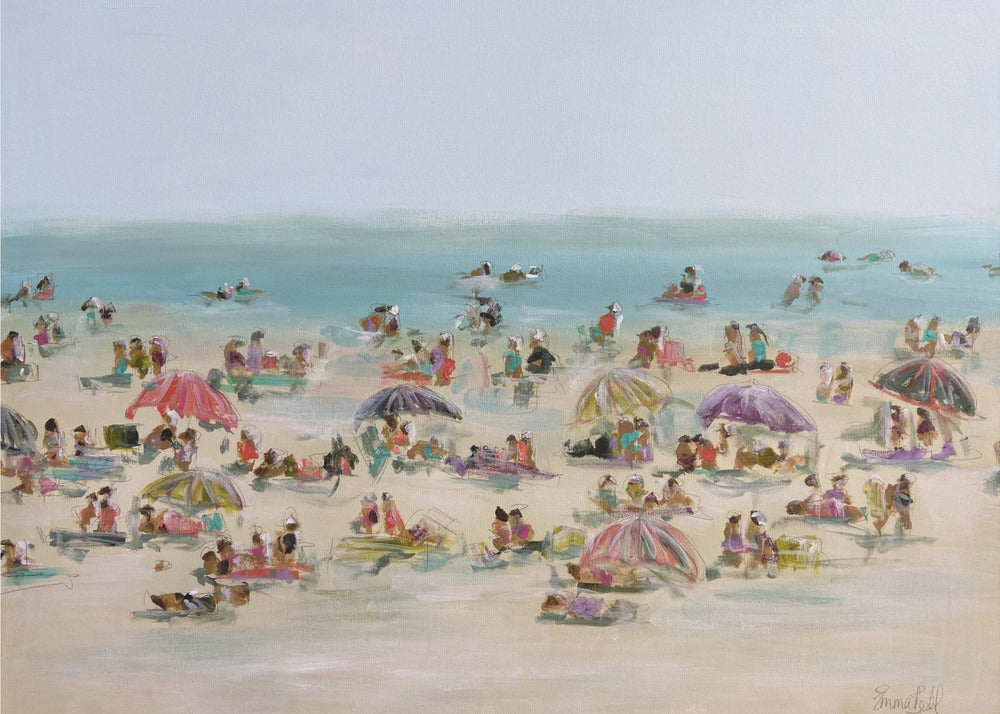 Impressionistisch strandgezicht | Poster