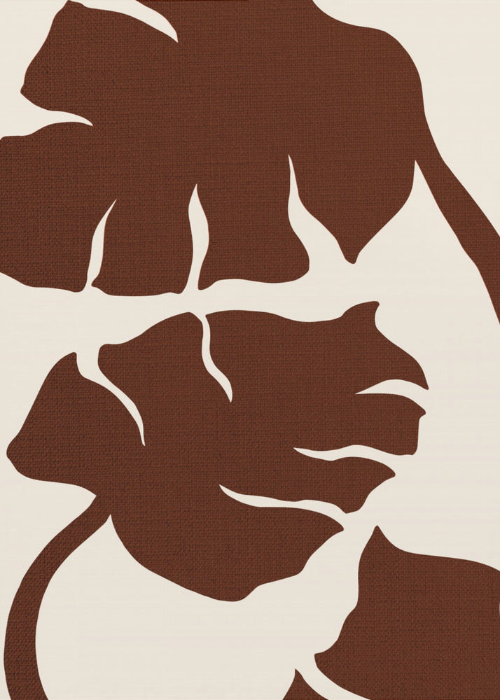 Monstera Canvas Bruin | Canvas