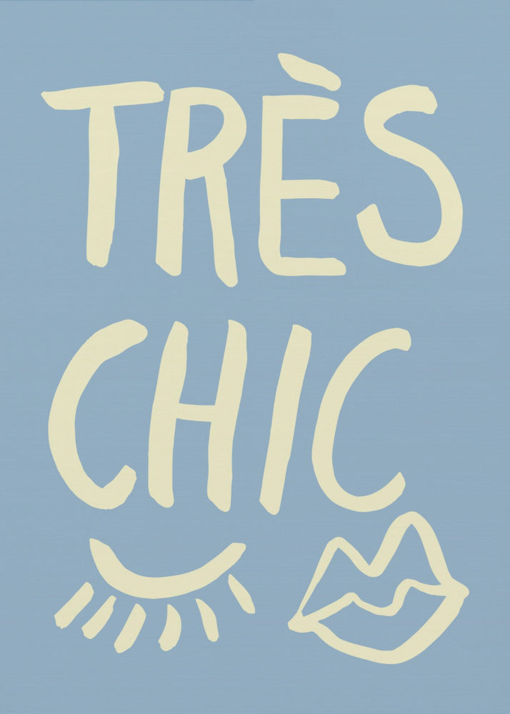 Zeer chique blauw | Canvas