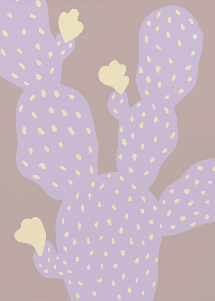 Lila Cactus | Canvas