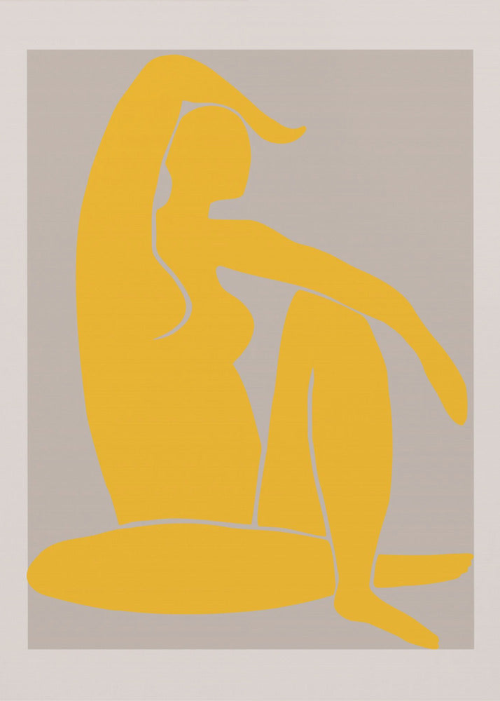 Gele Figuur | Poster