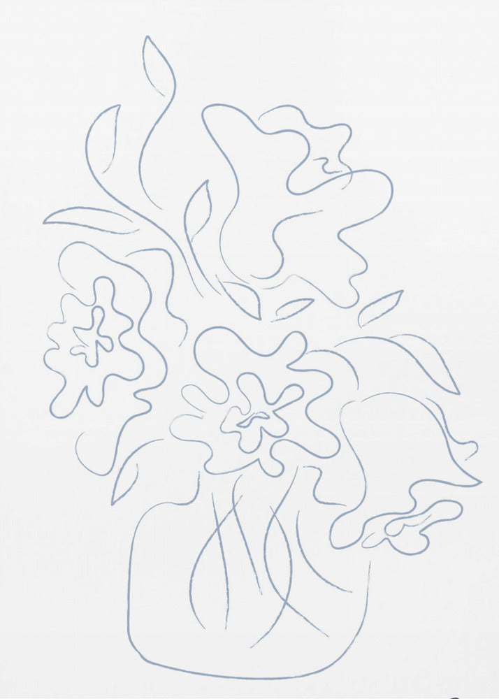 Schets van een boeket bloemen | Poster