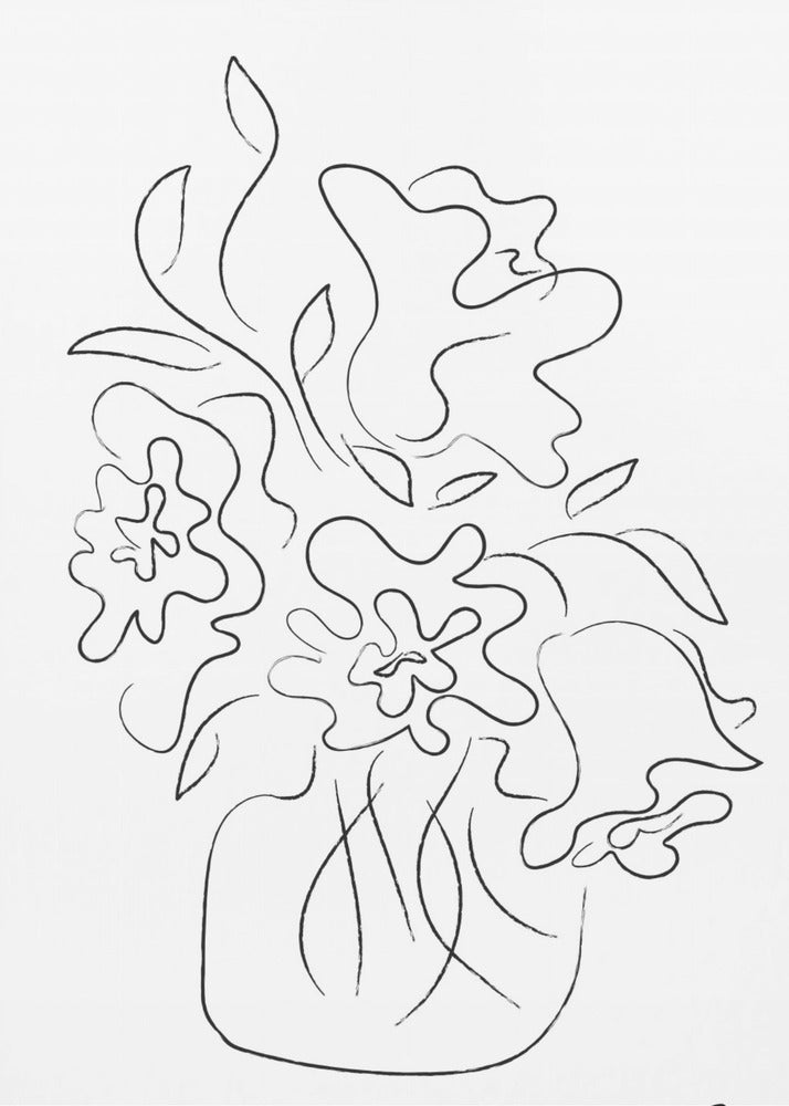 Bloemenboeket Wit | Canvas