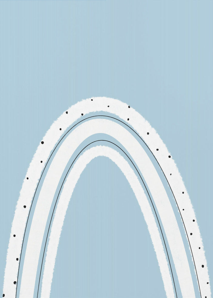 Zwart-witte regenboog | Canvas