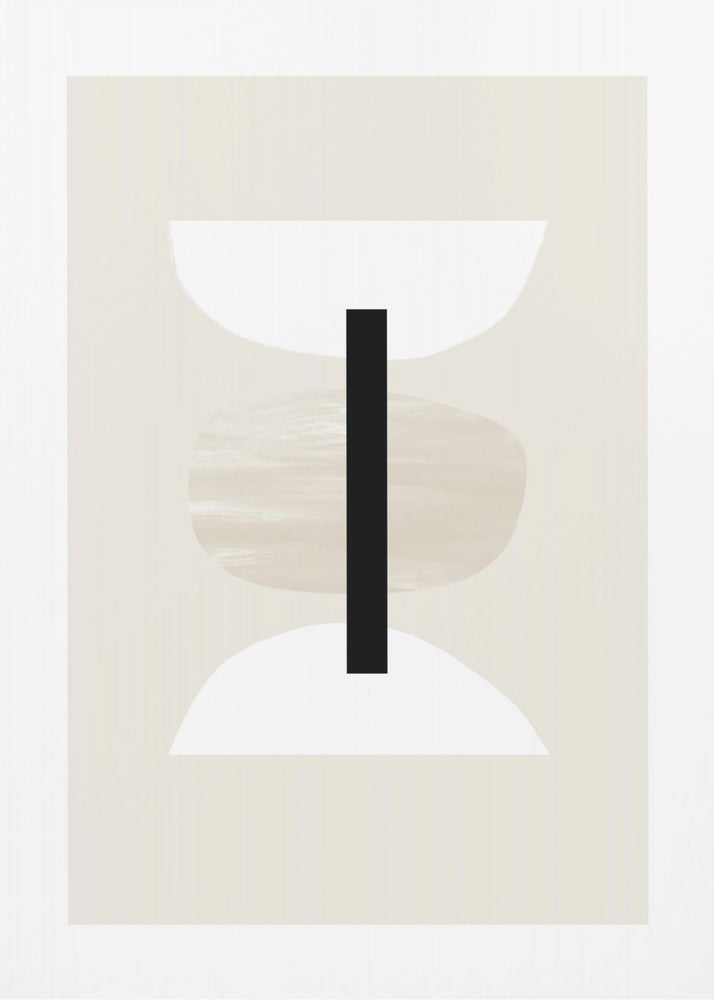 Geometric Shapes with Neutral Tones | Poster