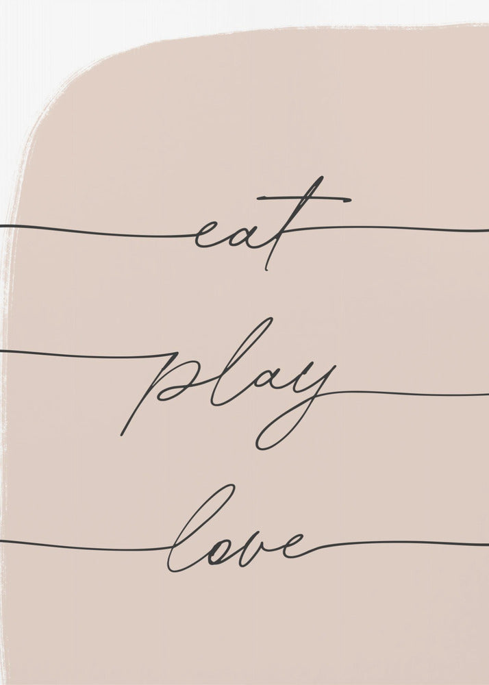 Eet Speel Liefde | Poster