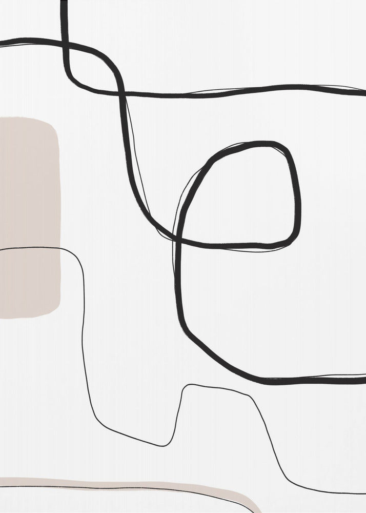 Curven en lijnen | Canvas