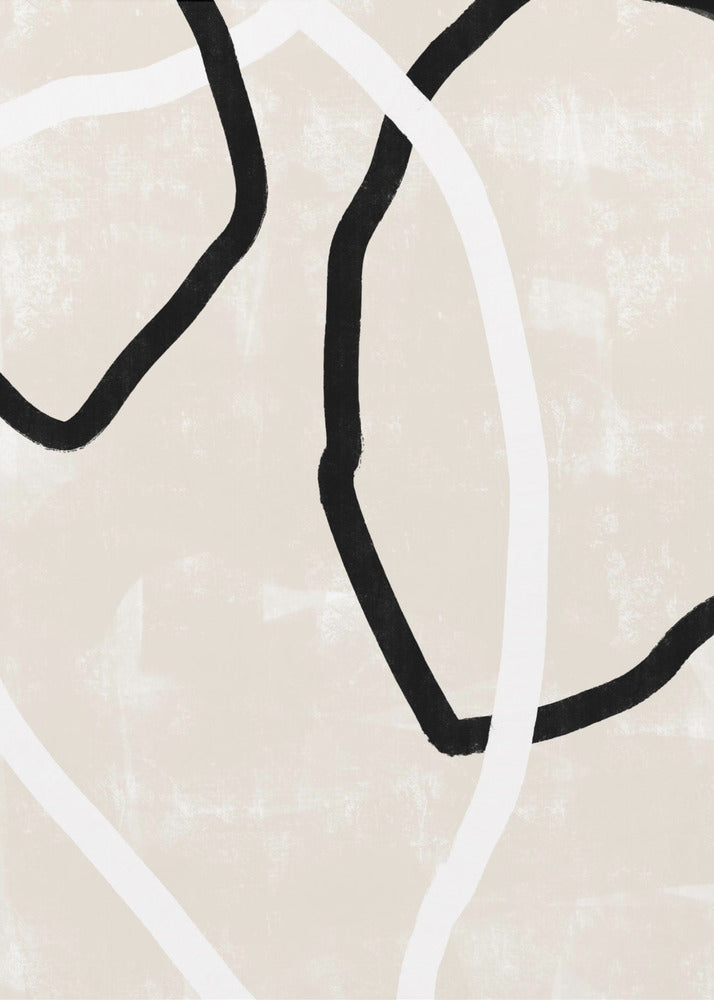 Gebogen lijnen dansen | Canvas