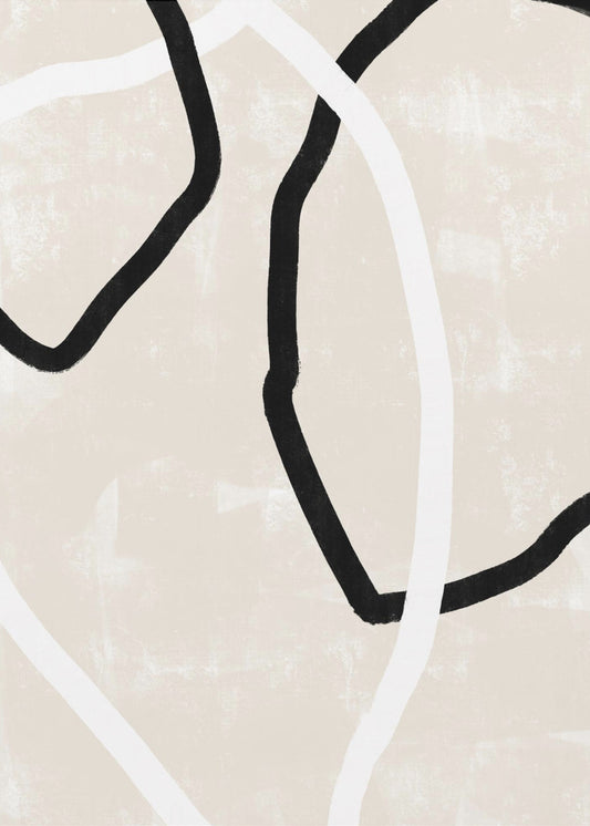 Gebogen lijnen dansen | Canvas