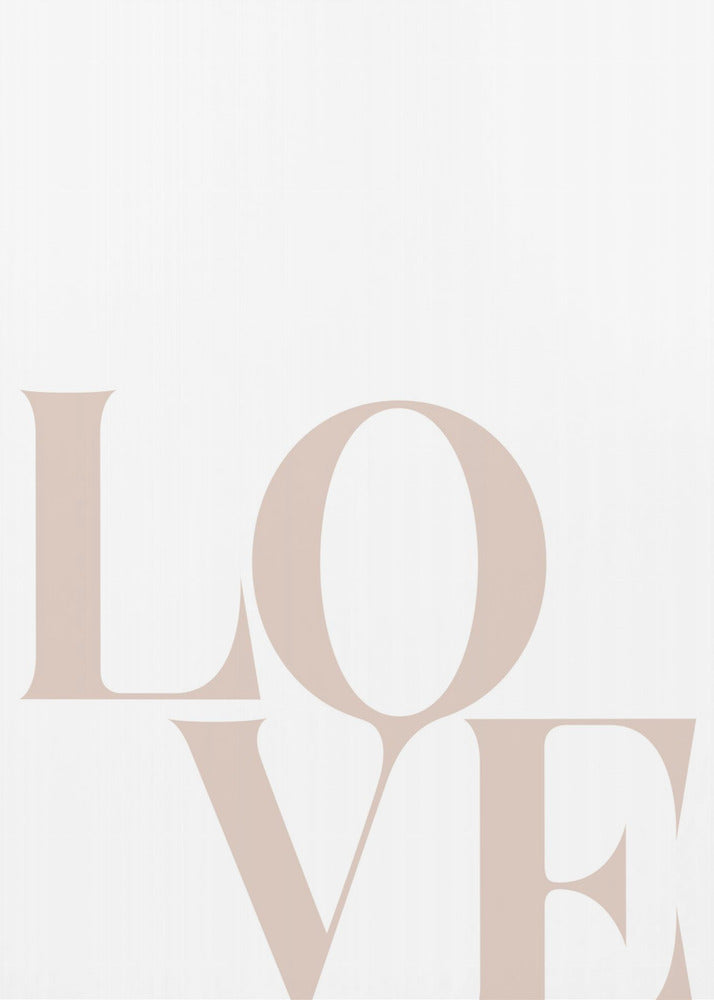 Minimalistische liefdestypografie | Poster