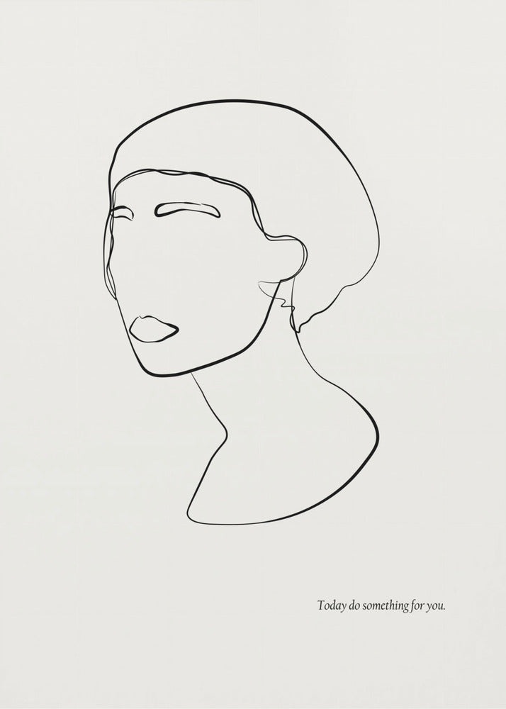 Abstract female portrait | Poster