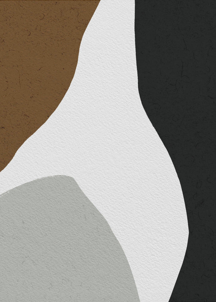 Organische vormen en een minimalistisch kleurenpalet | Canvas