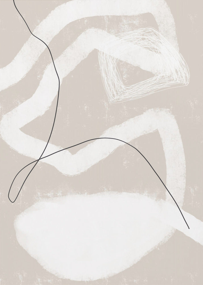 Organische lijnen en vormen | Canvas