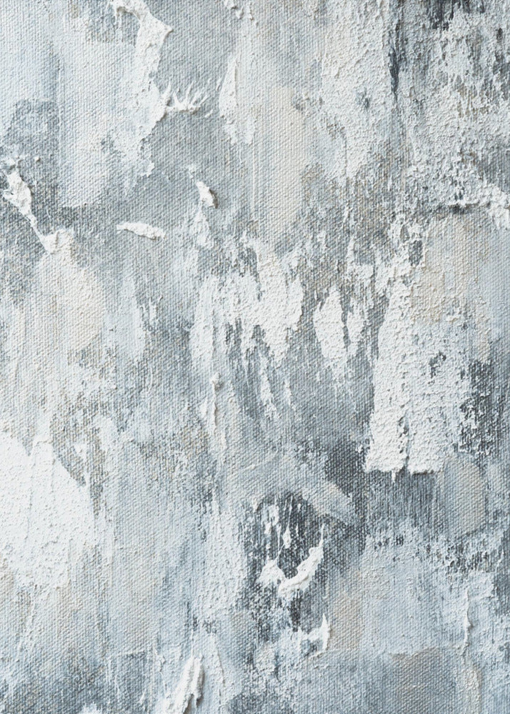 Gestructureerde lagen wit en grijs | Canvas