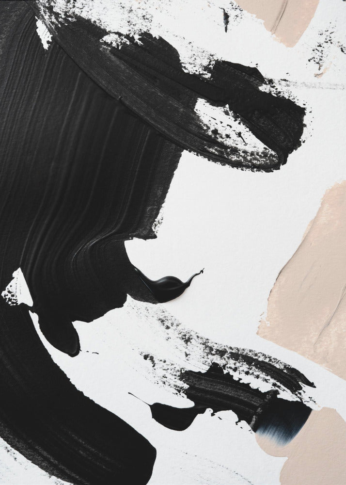 Zwart en naakt | Canvas