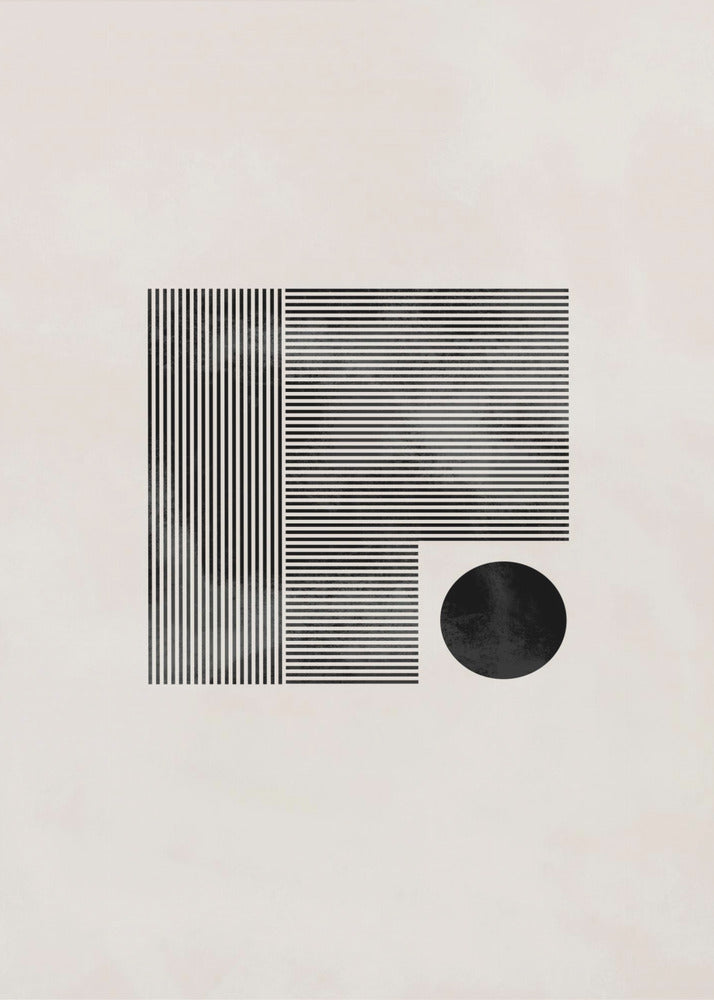 Minimalistisch vierkant | Canvas