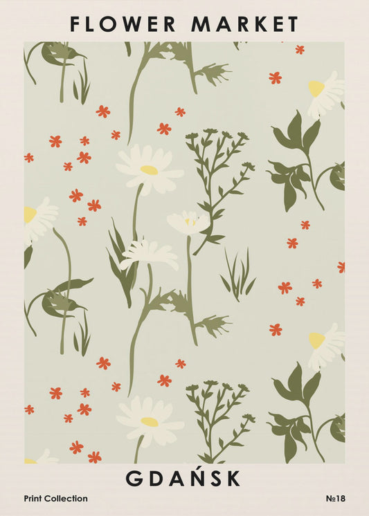 Bloemenmarkt Gdansk | Poster